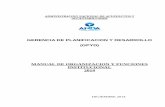 GERENCIA DE PLANIFICACION Y DESARROLLO (GPYD) · 2015-05-18 · de Cuentas de la República y a la Gerencia de Planificación y Desarrollo. 9. Gestionar y coordinar capacitación