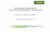 Informe Individual de la Fiscalización Superiortransparencia.citlaltepetl.gob.mx/uploads/transparencia/4e5acdd5ea… · circunstanciadas, papeles de trabajo relativos, y aclaraciones