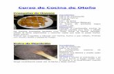 Curso de Cocina de Otoño - patxaran1953.webnode.es DE COCINA DE...Alcachofas con cordero Ingredientes: 12 y 1/2 de alcachofas 1 pierna de cordero deshuesada Cebolla y media 3 dientes