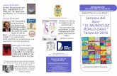 Semana del libro EL MUNDO DE · 2018-06-15 · ra niños de 4 y 5 años. 18.30h Conferencia: LA MÚSICA EN LA GUERRA CIVIL, a cargo de Marco Antonio de la Ossa, en el salón de actos