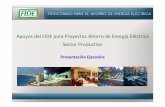 Apoyos del FIDE para Proyectos Ahorro de Energía …Fideicomiso para el Ahorro de Energía Eléctrica 2 2 Sector Eléctrico y Usuarios 2008 Tipo de Usuarios Ventas Total: 183,913