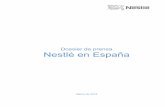 Dossier de prensa...Nestlé España — Gabinete de Prensa — e-mail: Prensa.Nestle@es.nestle.com — Tel. 93 480 58 58 Estructura Nestlé España, cuya sede se encuentra en Esplugues