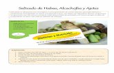 Salteado de Habas, Alcachofas y Ajetes · 2015-08-24 · Las habas son legumbres tiernas, al igual que los guisantes, por ello tienen una parte nada despreciable de proteínas y al