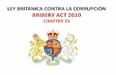 LEY BRITÁNICA CONTRA LA CORRUPCIÓN BRIBERY ACT 2010 EL... · 2015-03-11 · Si sabe o sospecha que alguna persona está involucrada en soborno, debería informarlo siguiendo su