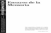 Ensayos de la Memoria - lugar a dudas...lugar a dudas / Calle 15nte # 8n - 41 / Tel: 668 2335 / lugaradudas@lugaradudas.org / / Cali - Colombia Arts Collaboratory es un programa de