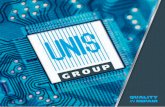 UNIS GROUP · Servomotores HMI: Monitores y paneles operadores Dispositivos de programación Fuentes de alimentación PC’s industriales PCB’s Un centro único de reparación significa,