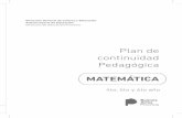 Plan de continuidad Pedagógica - ABC · 1 Plan de continuidad Pedagógica MATEMÁTICA Dirección General de Cultura y Educación Subsecretaría de Educación Dirección de Educación