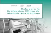 Guía para la Evaluación Clínica de Dispositivos Médicos · Guía para la Evaluación Clínica de Dispositivos Médicos Centro Nacional de Excelencia Tecnológica en Salud 6 Glosario
