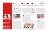 DISSABTE, 17 DE MAIG DEL 2014 ara arallegim La literatura ...lacampanaeditorial.com/file/2014/05/literaturacatalanaara.pdf · culls des de Uf, va dir ell, 1978). Si Monzó ha influït