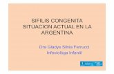 SIFILIS CONGENITA SITUACION ACTUAL EN LA ARGENTINA presentaciones... · Sifilis ( n: 494) y cantidad de controles en el embarazo 0 50 100 150 200 250 300 5 ó mas controles 1 control