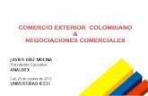 JAVIER DÍAZ MOLINA Presidente Ejecutivo ANALDEX · 2019-01-16 · INDICADOR COLOMBIA CHILE MEXICO PERU AMERICA LATINA Y EL CARIBE OCDE Documentos para exportar (numero) 5 6 5 6 6