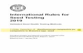 Reglas Internacionales Règles Internationales ... · materiales de desecho en forma adecuada (ej. autoclave, desinfección) y de acuerdo con las regulaciones de salud, medioambientales