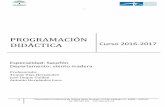 PROGRAMACIÓNconservatoriodehuelva.es/...Saxofon-2016-17.pdf · Conservatorio Profesional de Música Javier Perianes– c/ Pilar Gallango s/n 21002 – HUELVA TLF: 959 524 110 - FAX: