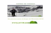 SIERRA DE GREDOS - Muntania Outdoors · 2018-03-08 · El Pico Almanzor con sus 2.592 metros es la cumbre más alta de todo el Sistema Central y uno de los picos que forman el Circo