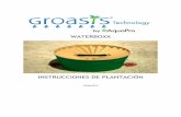 WATERBOXX...Instrucciones de plantación del Waterboxx 4 ©AquaPro Introducción El Groasis Waterboxx es un aparato único que permite a las plantas crecer en circunstancias extremadamente