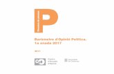 Baròmetre d'Opinió Política. 1a onada 2017estaticos.elperiodico.com/resources/pdf/1/4/...4.2 Ubicació en l’eix esquerra-dreta 4.3 Ubicació en l’eix esquerra-dreta dels partits