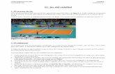 El joc del voleibol - · PDF file Figura 1: Forma i dimensions del terreny de joc de voleibol. 2. El reglament La competició pot ser masculina o femenina. La xarxa té una alçada