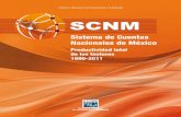 Sistema de Cuentas Nacionales de México Productividad ...el marco conceptual y metodológico del Sistema de Cuentas Nacionales 1993 y 2008, así como la base de datos de las cuentas