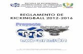 REGLAMENTO DE KICKINGBALL 2012-2016kickingball.webcindario.com/descargas/reglamentokickingball2012_tsk.pdf · Regla 1. OBJETIVOS DEL JUEGO El juego de Kickingball se realizará entre