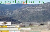 Geolodia2015 PNAP guia participants · vessant nord i la conca de l’Ebre, al peu del vessa nt sud. Com a conseqüència del procés de col·lisió entre aquelles dues plaques, a