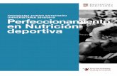 PROGRAMA cuRsO extensión univeRsitARiA 2018/2019 ... · con experiencia acreditada en nutrición deportiva. Método de evaluación — La evaluación del curso es continuada. —