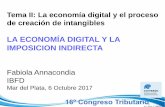 LA ECONOMÍA DIGITAL Y LA IMPOSICION INDIRECTAAcciones para la Economía Digital: Identificar las principales dificultades que plantea la economía digital para la aplicación de las