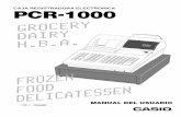 CAJA REGISTRADORA ELECTRONICA PCR-1000...PCR-1000 MANUAL DEL USUARIO • 3 • No coloque la caja registradora en un lugar expuesto a Presentación y contenidos la luz directa del