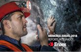 MEMORIA ANUAL 2018 REPORTE INTEGRADOmemoria.enaex.com/2018/Enaex-Memoria-2018.pdfregional, el 15 de mayo de este año Enaex adquirió el 70% de la propiedad de Industrias Cachimayo