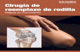 Cirugía de reemplazo de rodilla (PDF)...Una rodilla dañada Cuando una o más partes de la rodilla están dañadas, el movimiento arti cular se resiente. Con el paso del tiempo, el