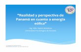 Realidad y perspectiva de Panamáen cuanto a …mvdpanel.net/adjuntosTextos/cz47hroew7iqkp/685/Tejeira.pdfcomplementariedad de ambas fuentes de energía renovable: agua y viento III