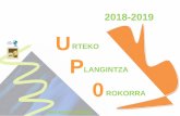 2018 -2019 U · 2019-03-12 · 2018 u-2019 p 0 rteko langintza rokorra