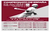 Campeonato de España de Pelota de ... - Club Tenis Pamplona0).pdf · historia del Club Tenis Pamplona: Óscar Insausti. Durante toda su carrera como aficionado, Insausti logró,