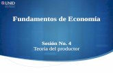 Fundamentos de EconomíaTrabajo: es uno de los factores de la producción en donde podemos distinguir entre el trabajo directo que está involucrado directamente en la producción