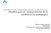 Ley 20.903 que crea el sistema profesional docente y ... · Alfonso Muga Naredo Presidente Comisión Nacional de Acreditación 10 de junio de 2016 Ley 20.903 que crea el sistema profesional