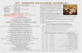 ST. JOSEPH CATHOLIC CHURCH · Clases de Confirmación para adultos empiezan el 12 de junio. Únase con nosotros para 8 semanas de clases en preparación para la misa de Confirmación