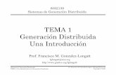 TEMA 1 Generación Distribuida U Itdó iUna …...• 1820 El magnetismo y la Electricidad son probados y relacionados por Oersted. • En 1813 ya predijo la existencia de los fenómenos