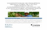 COMPETITIVIDAD DE PEQUEÑOS PRODUCTORES DE CACAO …...productores de cacao orgánico en República Dominicana mediante el incremento de la productividad de las plantaciones. Para