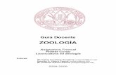 ZOOLOGÍAdigitum.um.es/xmlui/bitstream/10201/3508/1/GUIA_DOCENTE_ZOOLOGIA.pdfLos adquiridos en el bachillerato . 3 Facultad de Biología ... Comunicarse oralmente y por escrito en