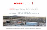 ICEE Ingenieros S.A. de C.V. · planos de tanques elevados/superficiales, red de distribución, tomas domiciliarias y subestaciones eléctricas. 1.-CAEV Comisión del Agua del Estado