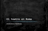 El teatro en Roma - WordPress.com · La comedia de Plauto: El anfitrión Comedia de enredo basada en los equívocos producidos por la suplantación de identidad: Júpiter, enamorado