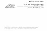 Guía del administrador · 2018-11-07 · Versión de documento 2018-01 Nº modelo KX-HDV100 Te léfono SIP Guía del administrador Gracias por adquirir este producto de Panasonic.