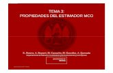 TEMA 3: PROPIEDADES DEL ESTIMADOR MCO 3.pdf · TEMA 3: PROPIEDADES DEL ESTIMADOR MCO Econometría (3º GADE) S. Álvarez, A. Beyaert, M. Camacho, M. González, A. Quesada Departamento