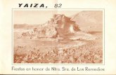 YAIZA, 82 - Web de Lanzarote · Septiembre de 1982. Apenas se abren las puertas de Yaiza nos llega el rumor de la Fiesta de Nuestra Señora de los Remedios, la fiesta mayor de nuestros