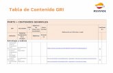 Tabla de Contenido GRI - Repsol...PARTE I: CONTENIDOS GENERALES GRI ISO 26000 IPIEC A Objetivos de Desarrollo Sostenible Pacto Mundial Referencia en informes o web Verificaci ón Indicador