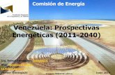 Venezuela: Prospectivas Energéticas (2011-2040) · conocer su demanda energética y la forma de satisfacerla, en el tiempo. Esta previsión les proporcionara a sus habitantes calidad