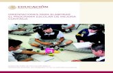 ORIENTACIONES PARA ELABORAR EL PROGRAMA ESCOLAR DE …esant.mx/snem/orientaciones.pdf · contar con evidencias de su práctica pedagógi-ca para analizarla reflexivamente con sus