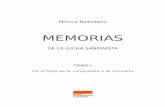 MEMORIAS · 2014-02-04 · Memorias de la Lucha Sandinista, ... Juigalpa, en una Navidad, y les envié con doña Lidia Saavedra de Ortega, materiales para que los muchachos hicieran