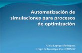Automatización de simulaciones para procesos de optimización2013.es.pycon.org/media/automatizacion-de-simulaciones-para-procesos... · OBJETIVOS Del proyecto De la presentación