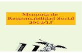 Memoria Responsabilidad Social de la Universidad …institucional.us.es/catedrarsus/Memoria_Responsabilidad...Memoria de Responsabilidad Social Universidad de Sevilla 2014/15 Página