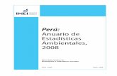 Perú: Anuario de Estadísticas Ambientales, anuario estadistico.pdf · estadísticos del medio ambiente de las Naciones Unidas, el directorio de las Instituciones proveedoras ...